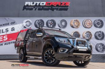 NISSAN NAVARA GD05 MATTE BLACK MILLED ACCENTS